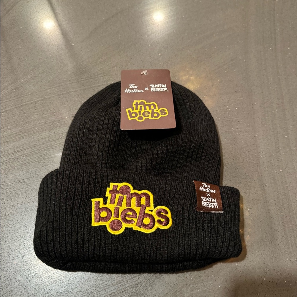 Tim Biebs - Black Beanie Justin Bieber x Tim Hortons